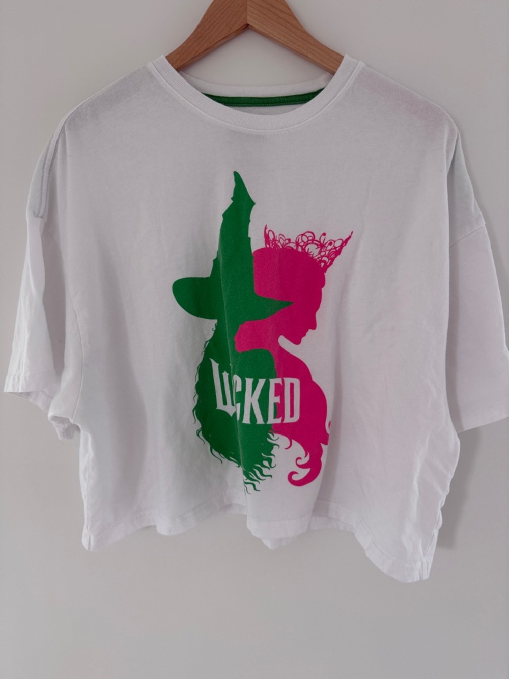 Medium Oversized Cropped Universal Studios Wicked T-shirt